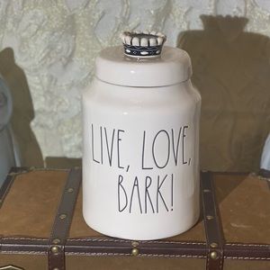 🎉Rae Dunn ""LIVE, LOVE, BARK"Dog Treat Canister🎉